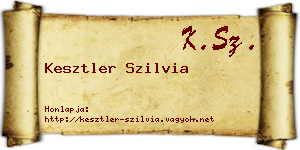 Kesztler Szilvia névjegykártya